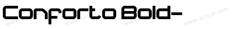 Conforto Bold字体转换